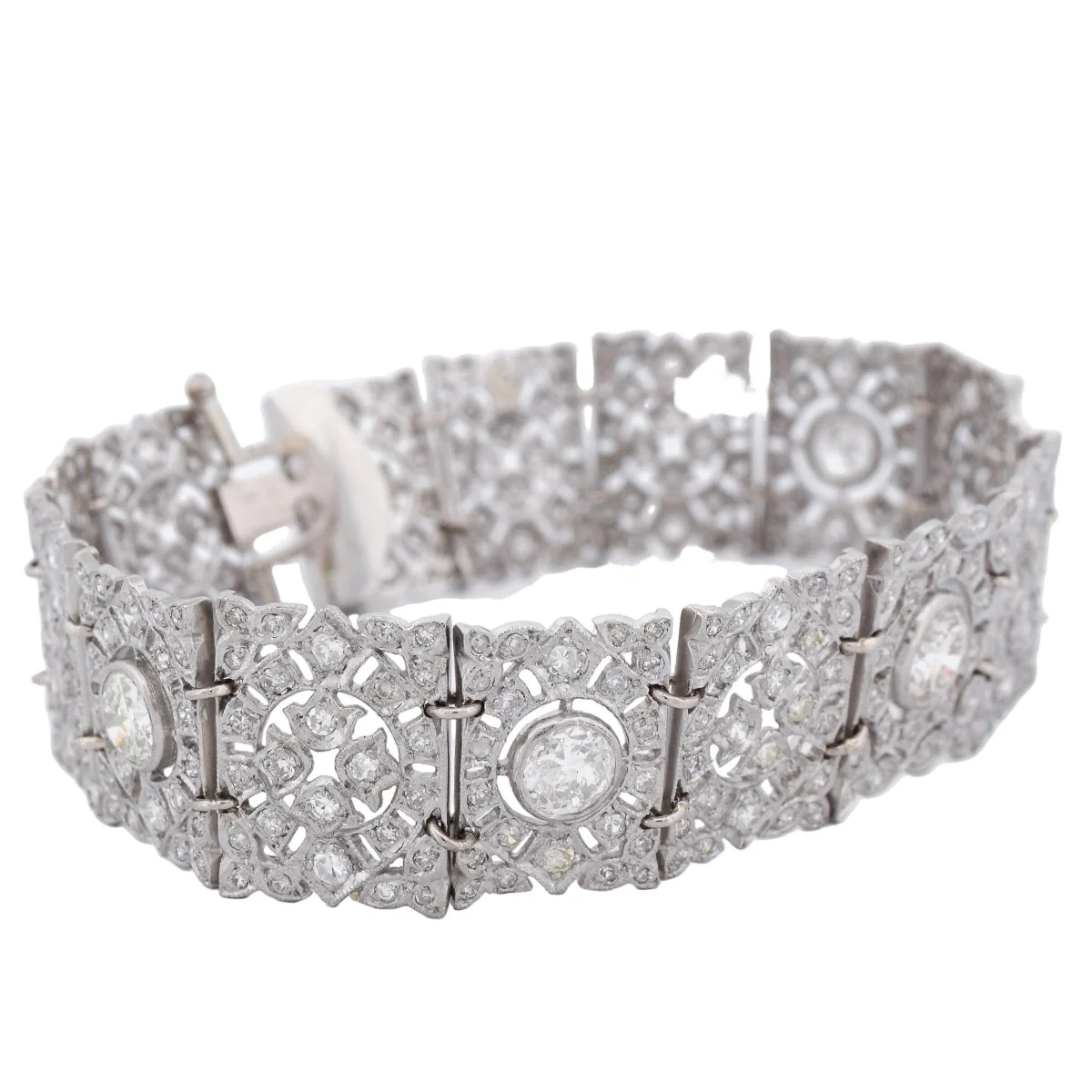 Bracelet en platine et diamants - Image 3