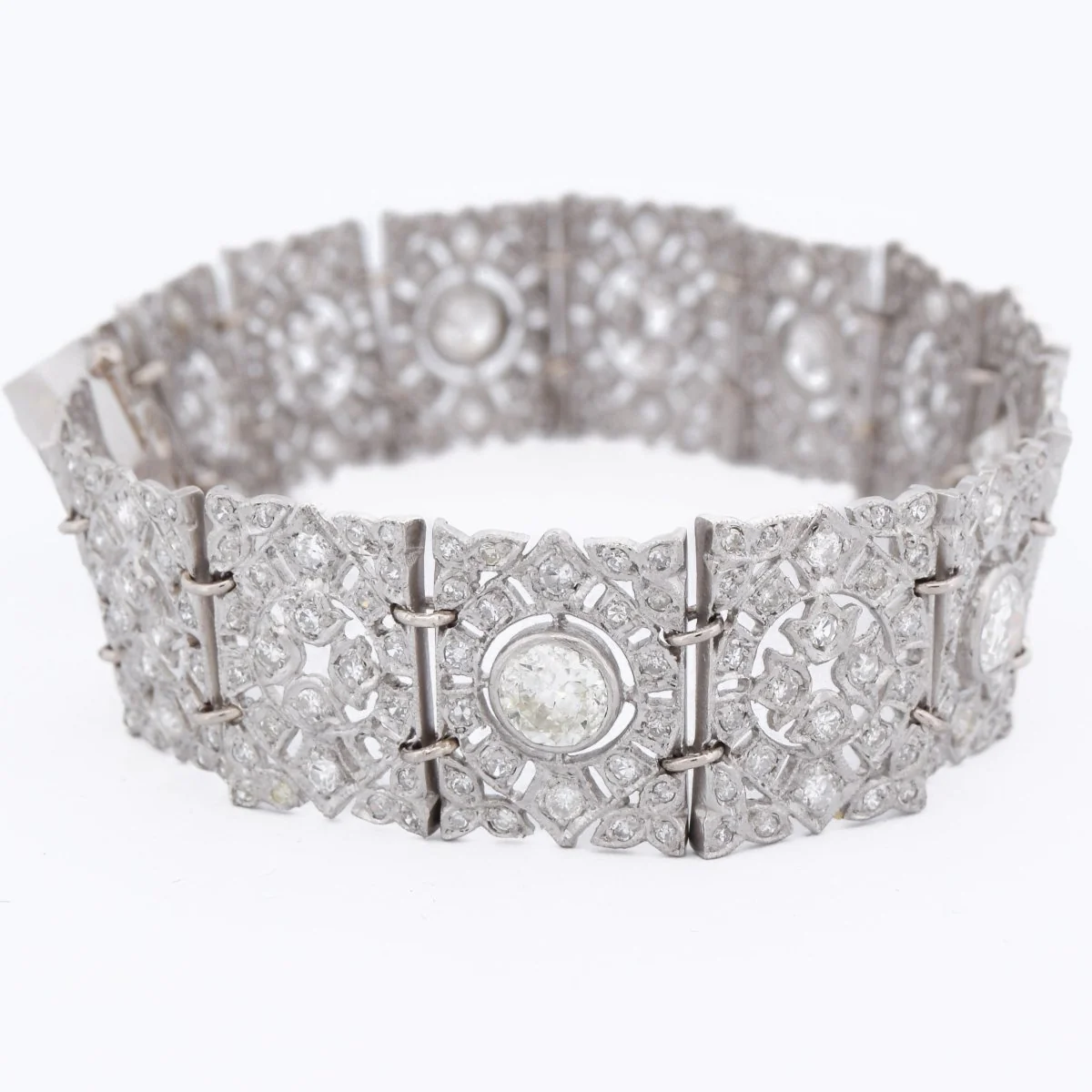 Bracelet en platine et diamants - Image 4
