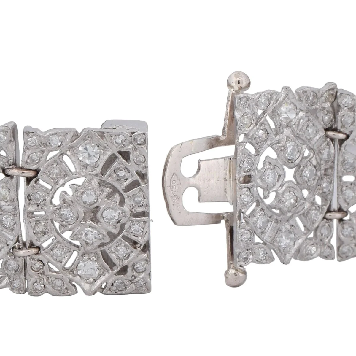 Bracelet en platine et diamants - Image 5