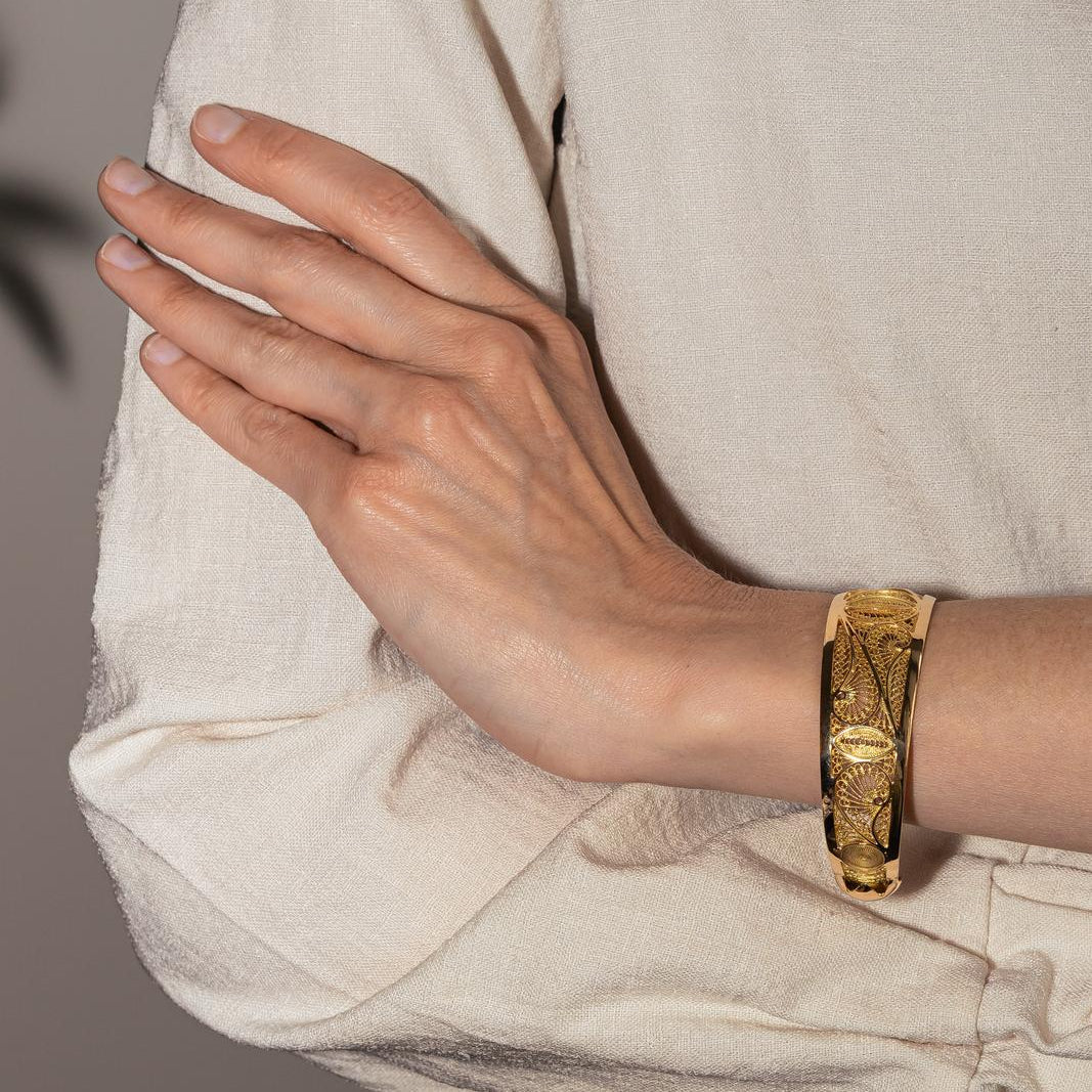 Bracelet Jonc en or jaune - Image 2