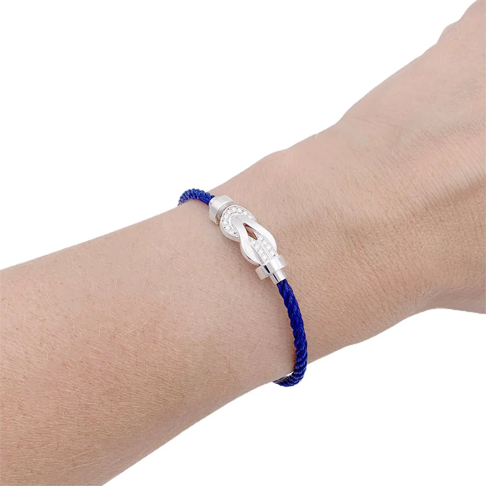 Bracelet Fred, "Chance Infinie", or blanc, diamants. - Image 5