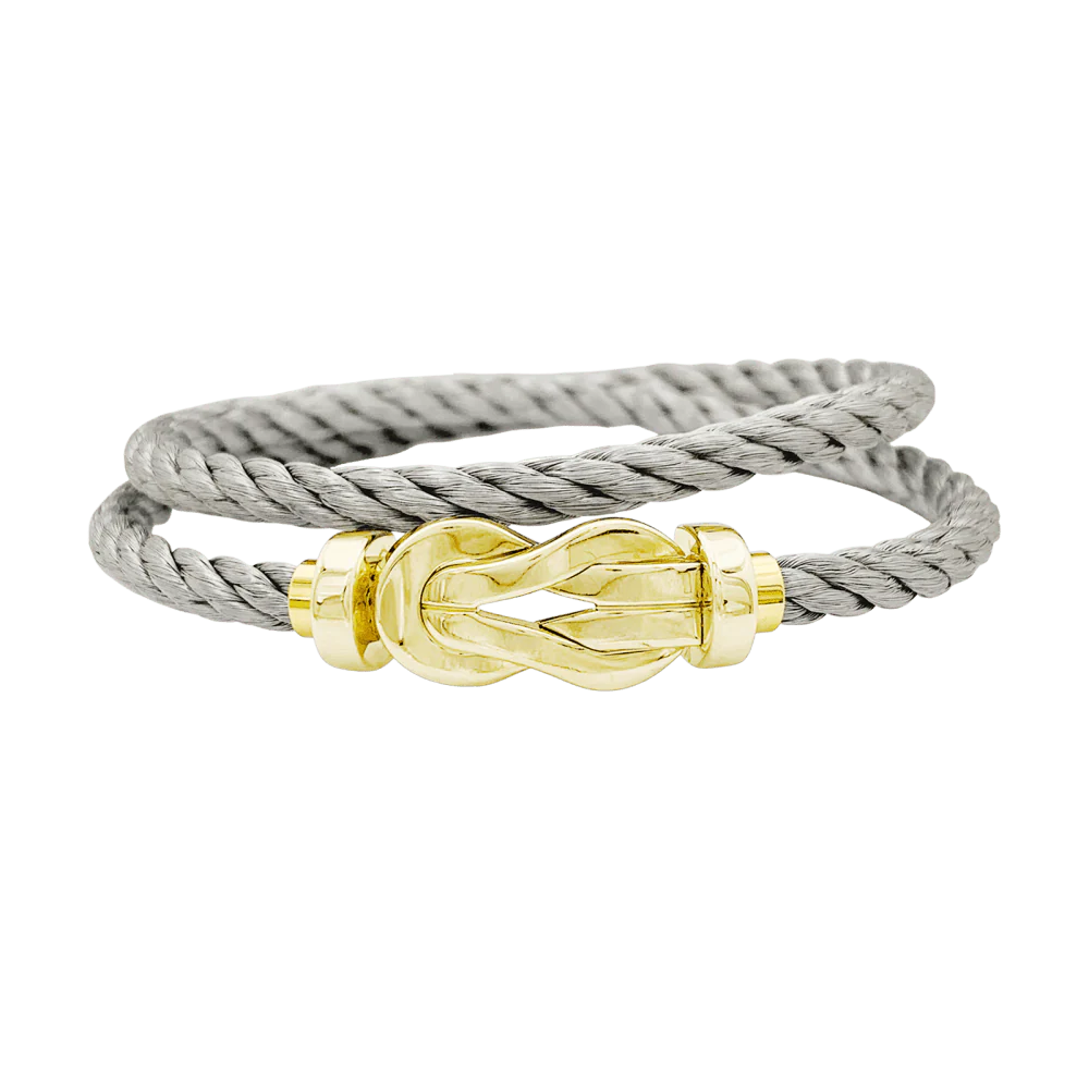 Bracelet Souple FRED "Chance Infinie" en or rose et acier