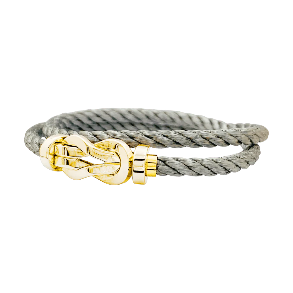 Bracelet Souple FRED "Chance Infinie" en or rose et acier - Image 3