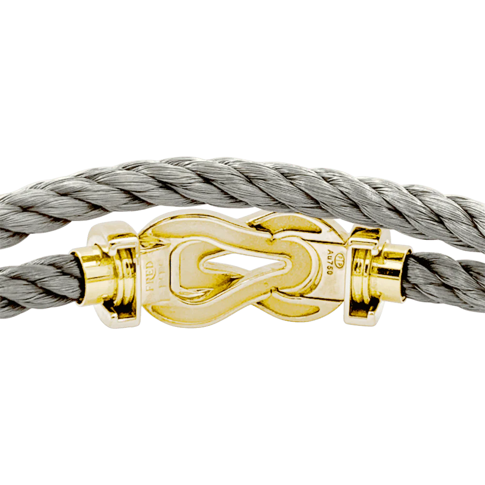 Bracelet Souple FRED "Chance Infinie" en or rose et acier - Image 6