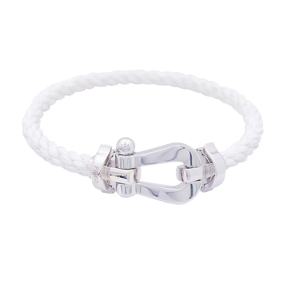 Bracelet FRED "Force 10" or blanc.