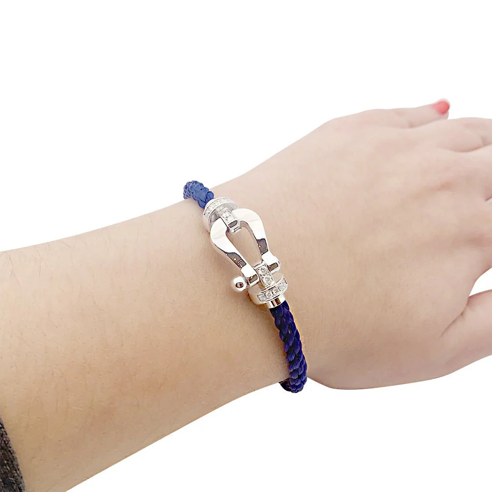 Bracelet FRED "Force 10" en or blanc et diamants - Image 2