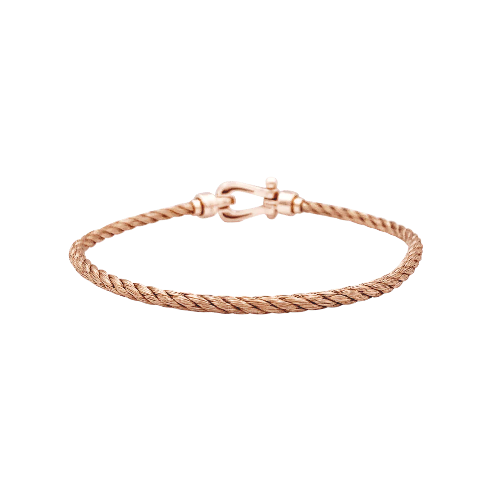 Bracelet Souple FRED "Force 10" en or rose - Image 4