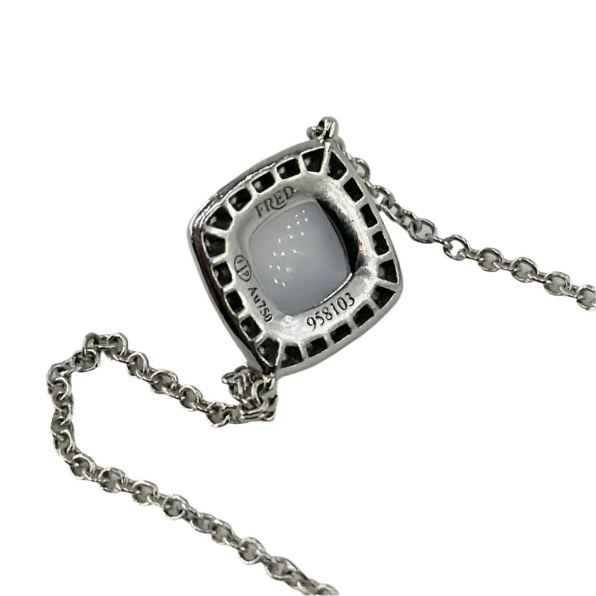 Bracelet FRED "Pain de sucre" en or blanc et calcédoine - Image 2
