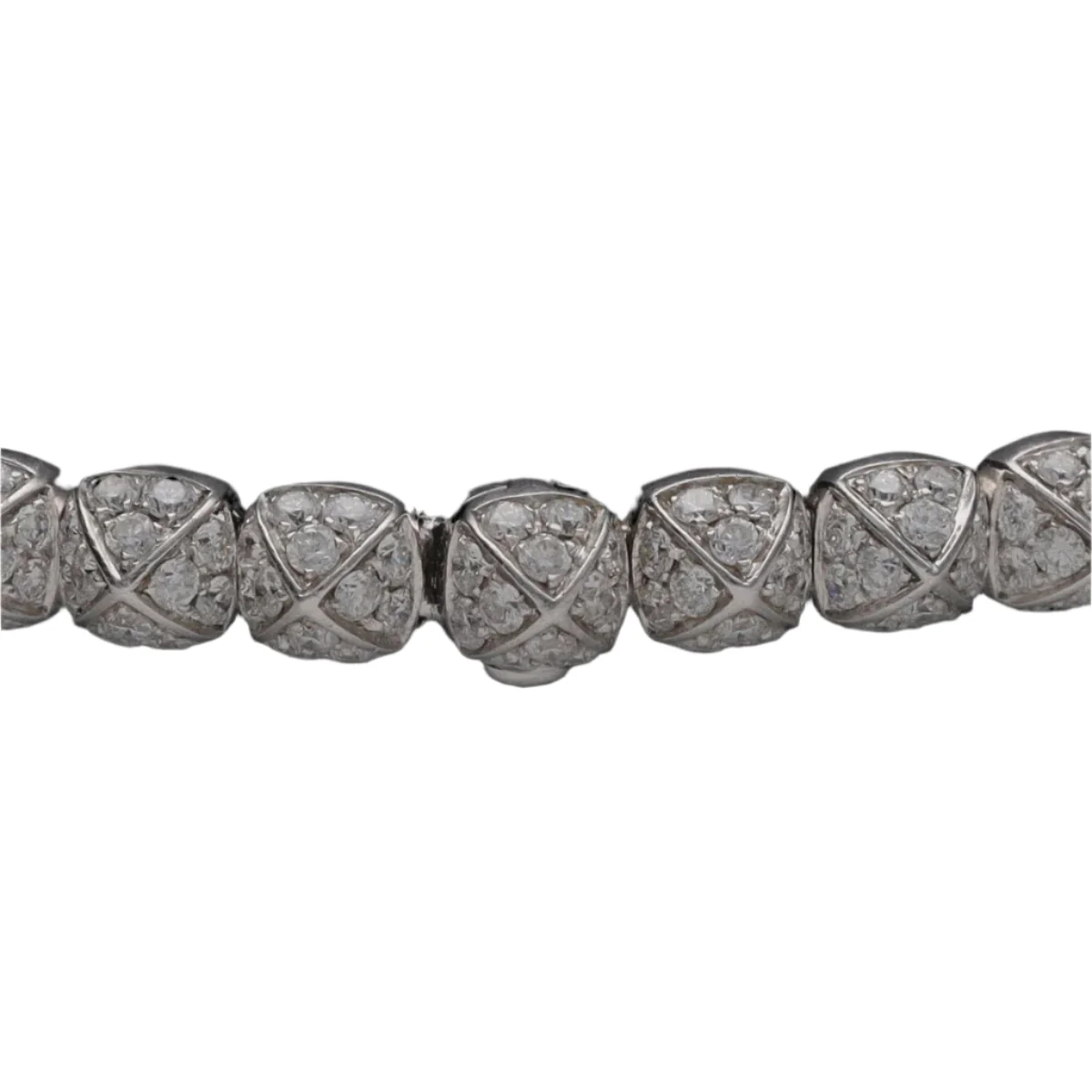 Bracelet FRED  "Pain de sucre" en or gris, tanzanite et diamants. - Image 7
