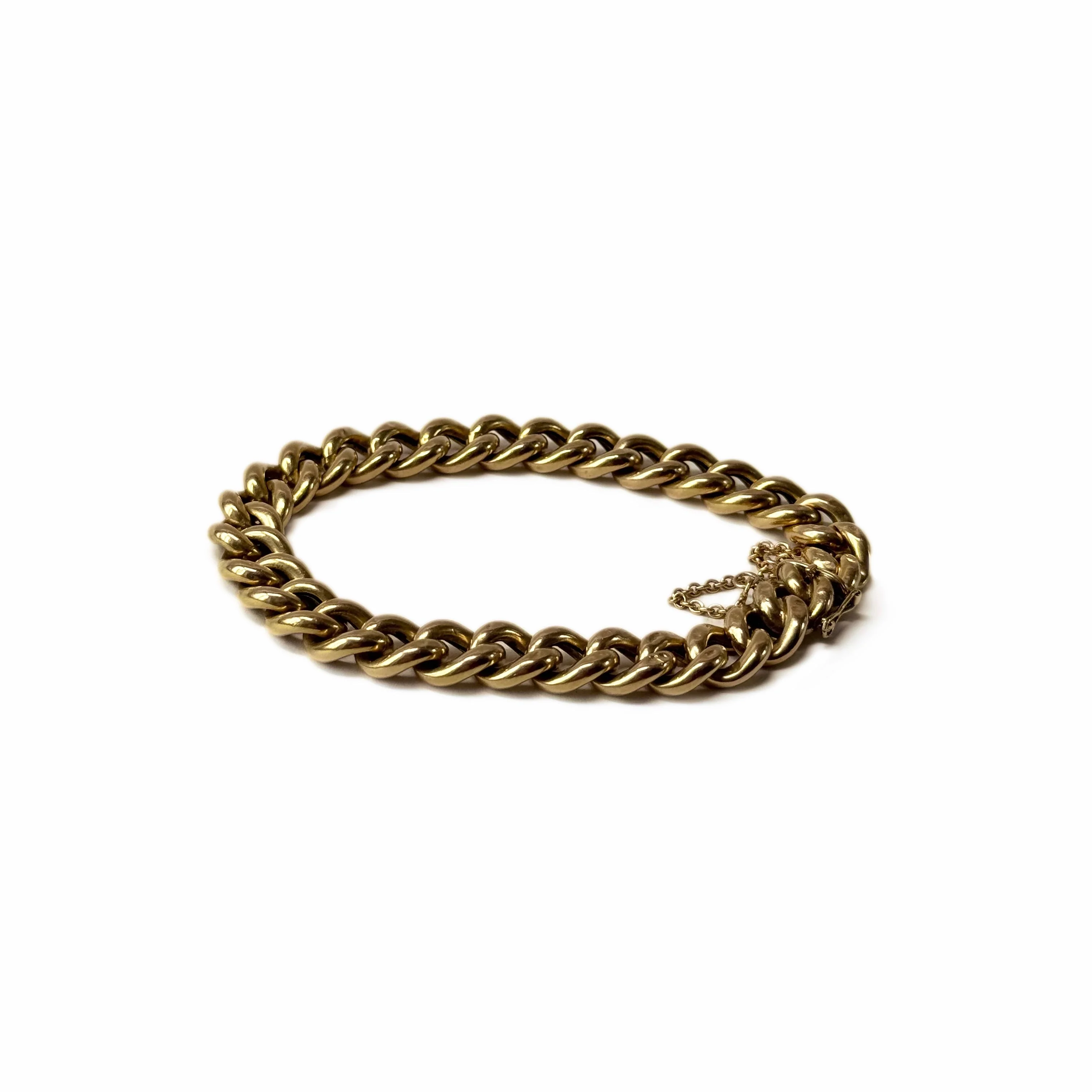 Bracelet gourmette en or jaune - Image 3