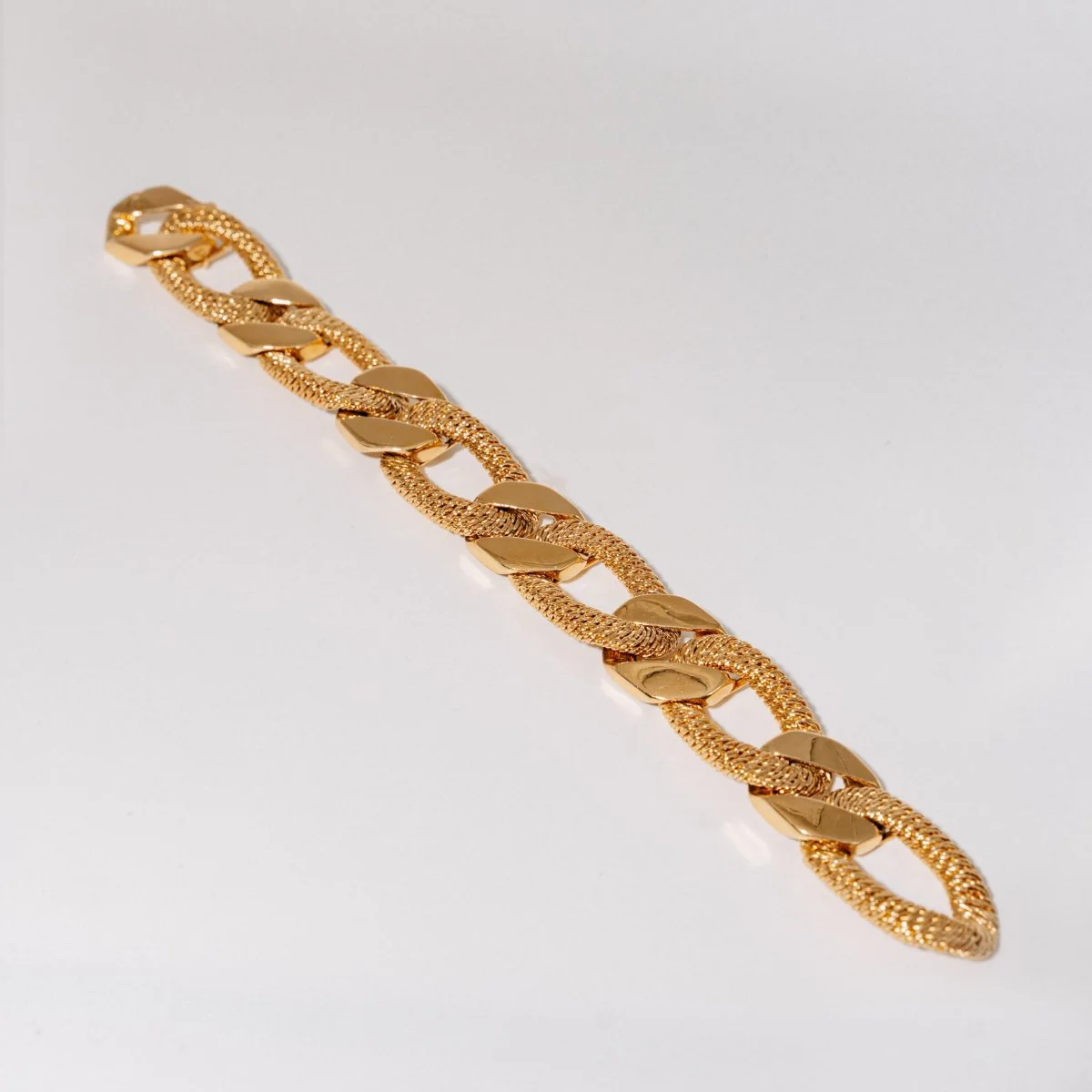 Bracelet gourmette en or jaune - Image 2