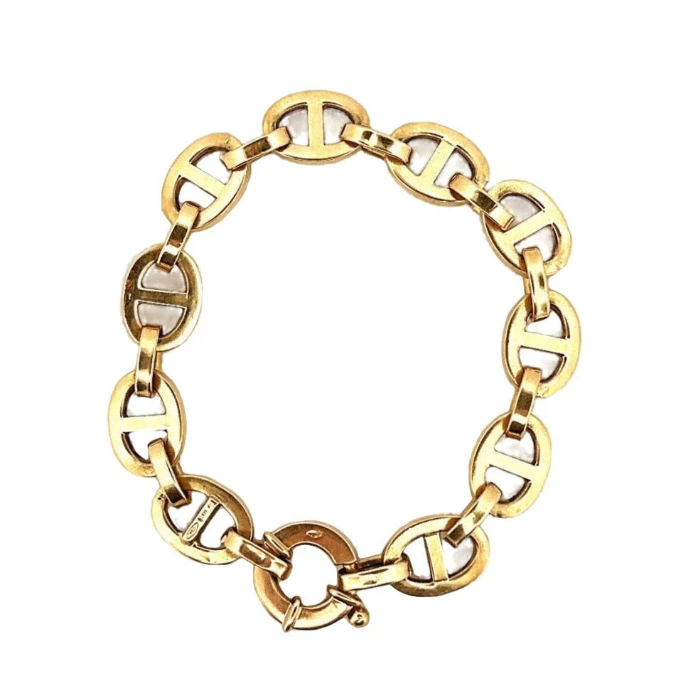 Bracelet Gourmette en or jaune - Image 2