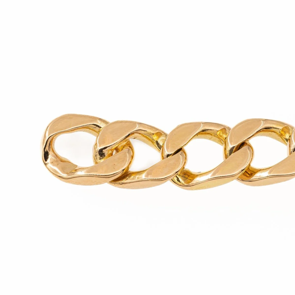 Bracelet Gourmette massive en or jaune - Image 6