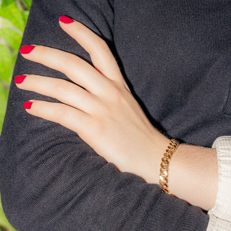 Bracelet Maille gourmette en or jaune - Image 2