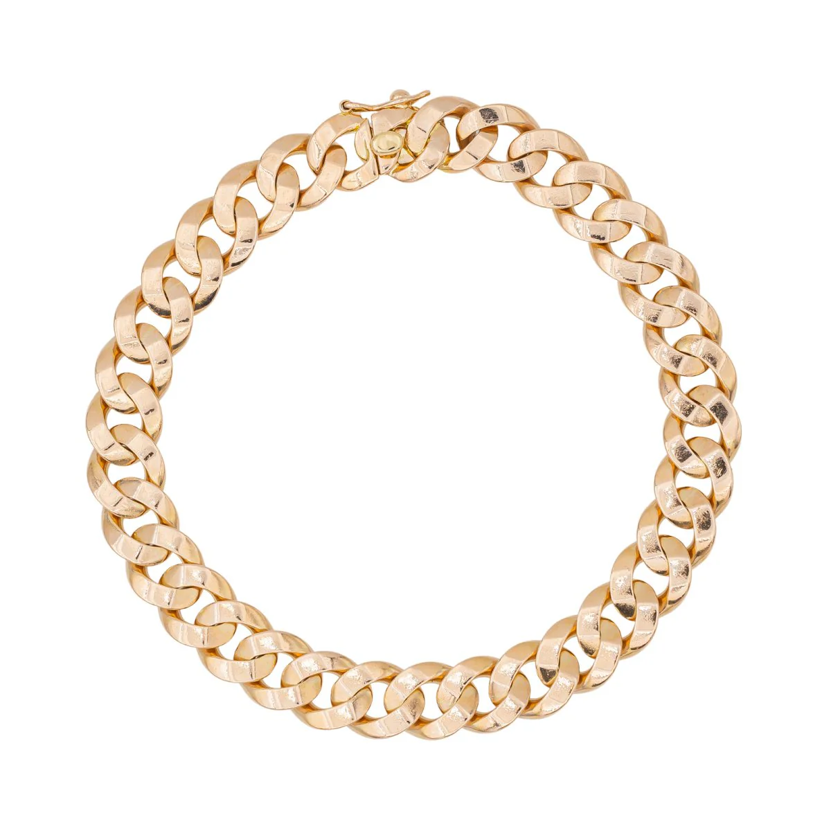 Bracelet Gourmette en or rose