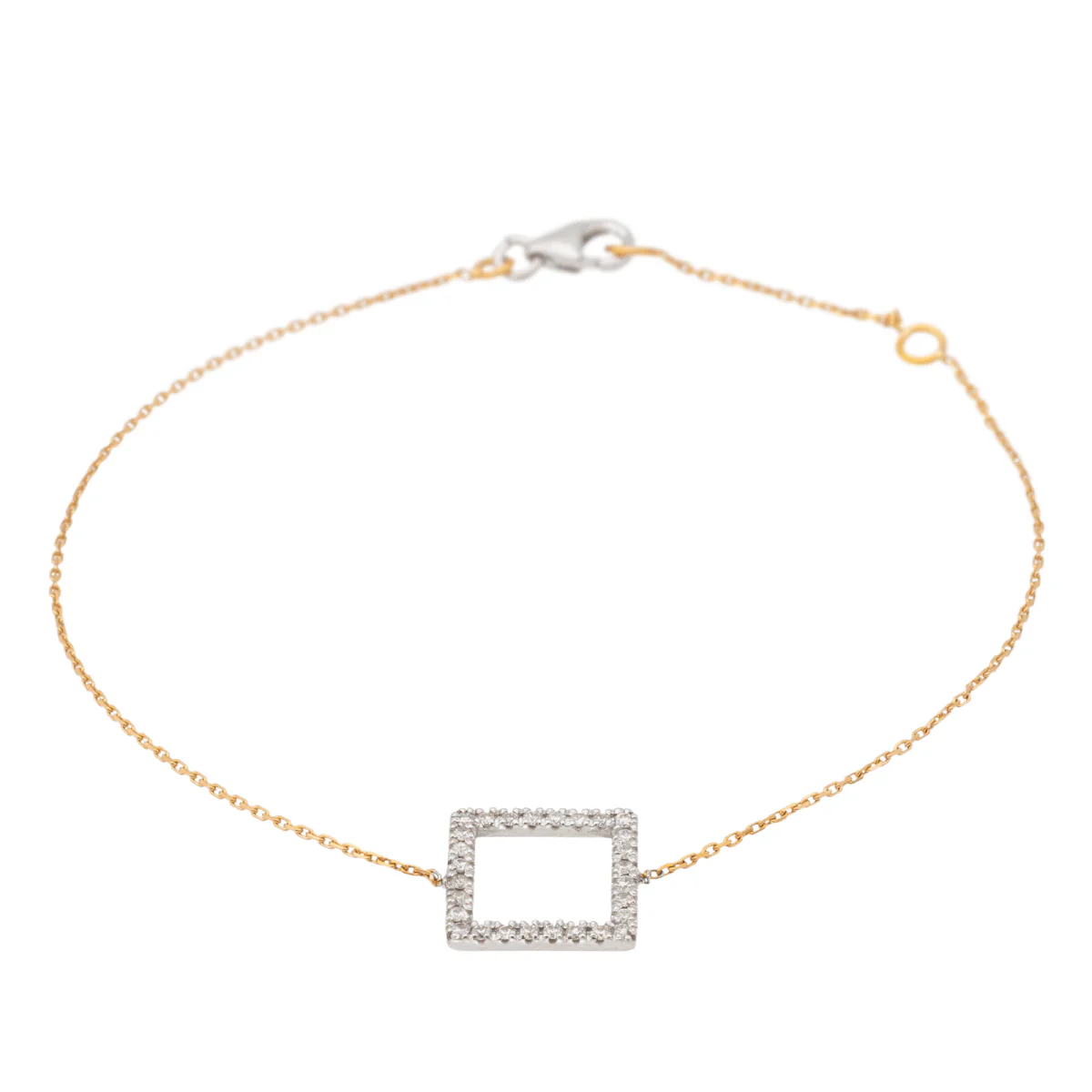 Bracelet en or blanc et diamant