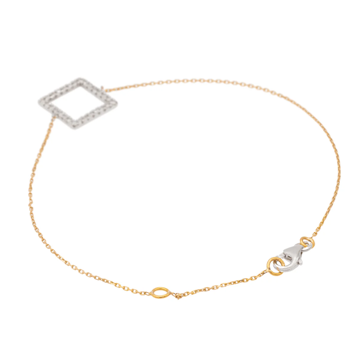 Bracelet en or blanc et diamant - Image 3