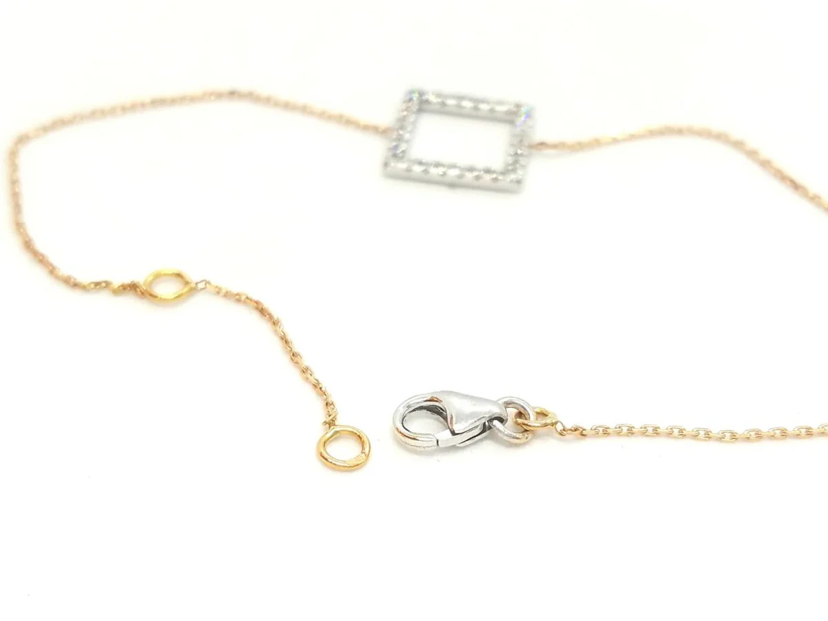 Bracelet en or blanc et diamant - Image 7