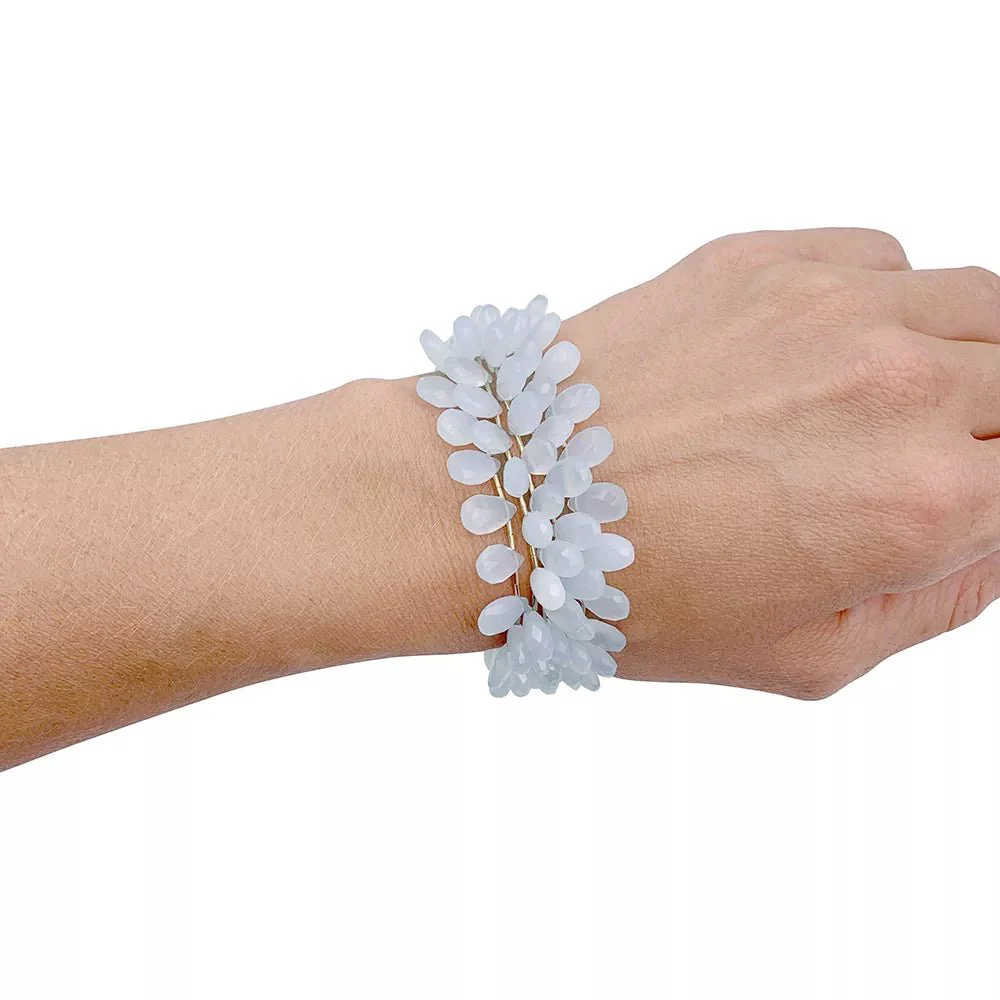 Bracelet H.Stern or blanc et calcédoine - Image 6