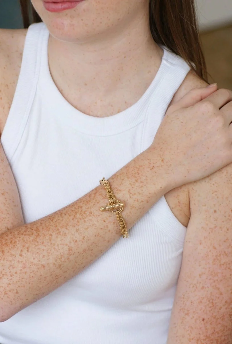 Bracelet or Chaîne d'ancre Hermès par Georges Lenfant - Image 2