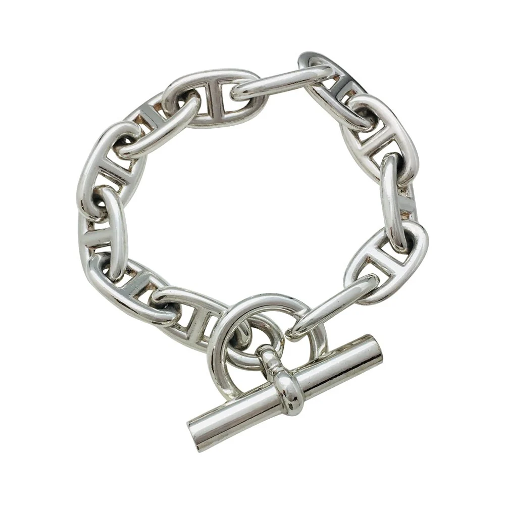 Bracelet Hermès, "Chaîne d'ancre", argent