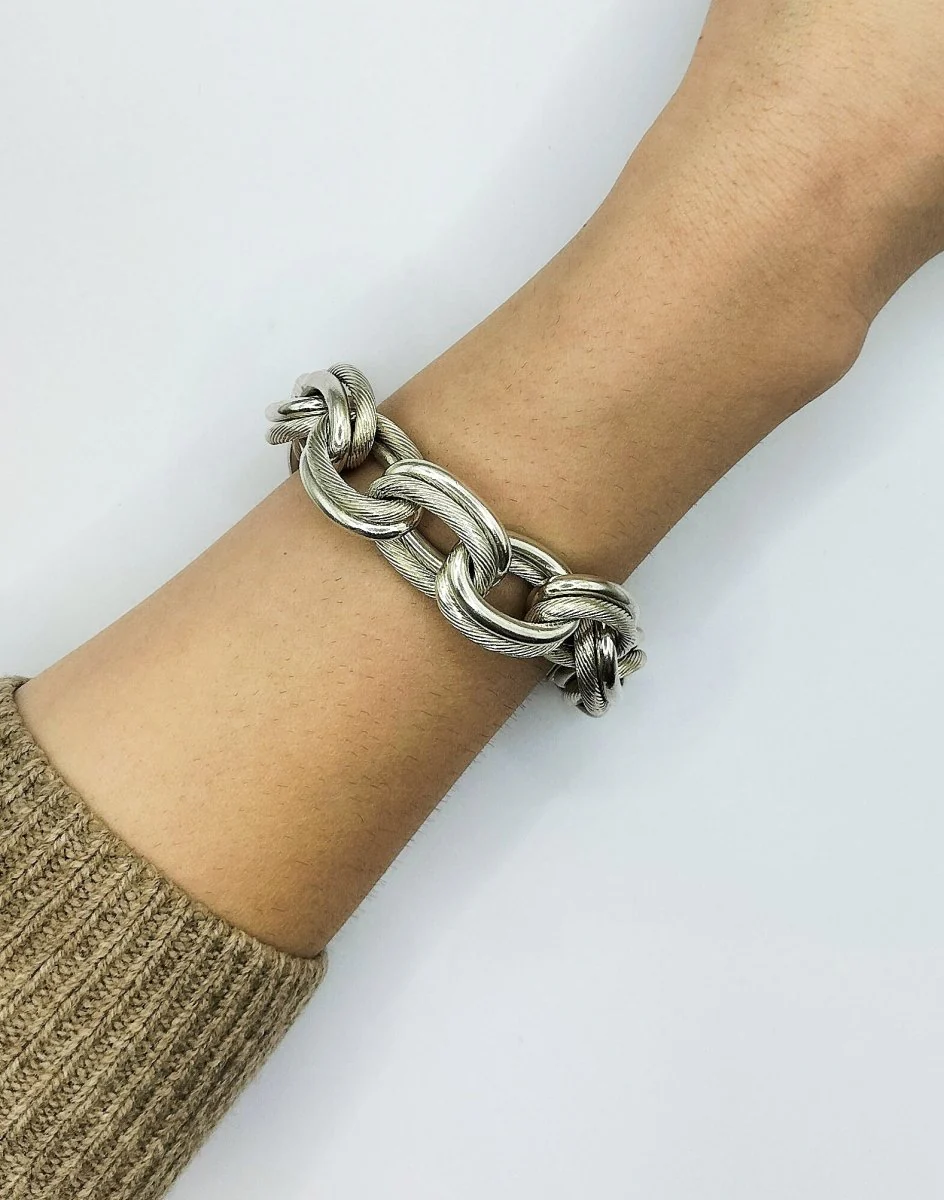 Bracelet HERMES en argent - Image 2