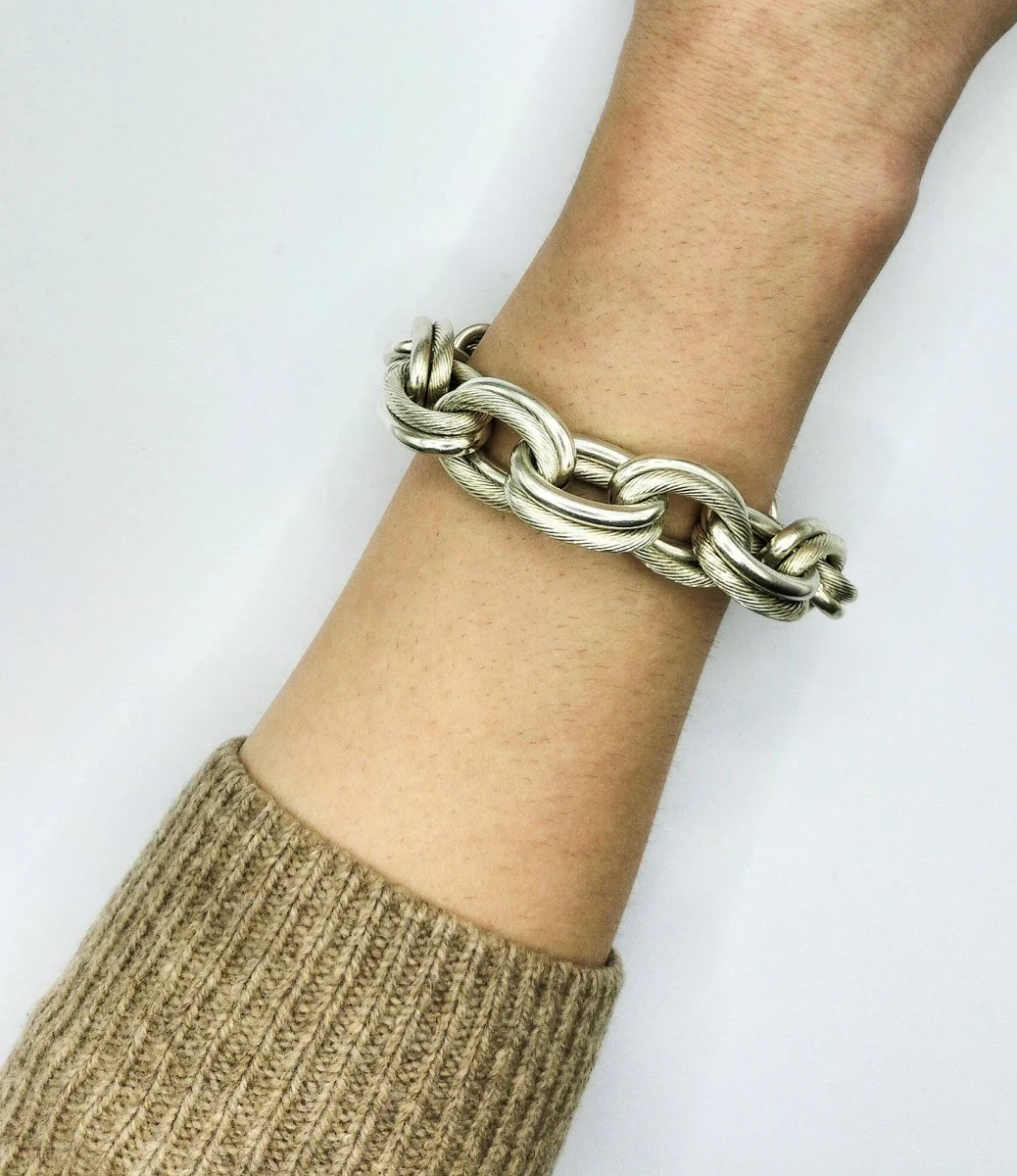 Bracelet HERMES en argent - Image 6