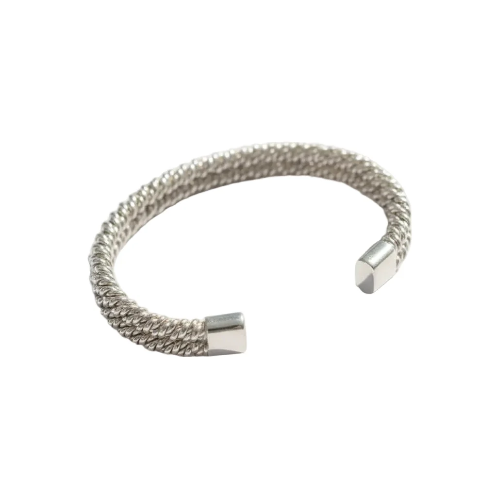 Bracelet Jonc HERMÈS en argent - Image 4