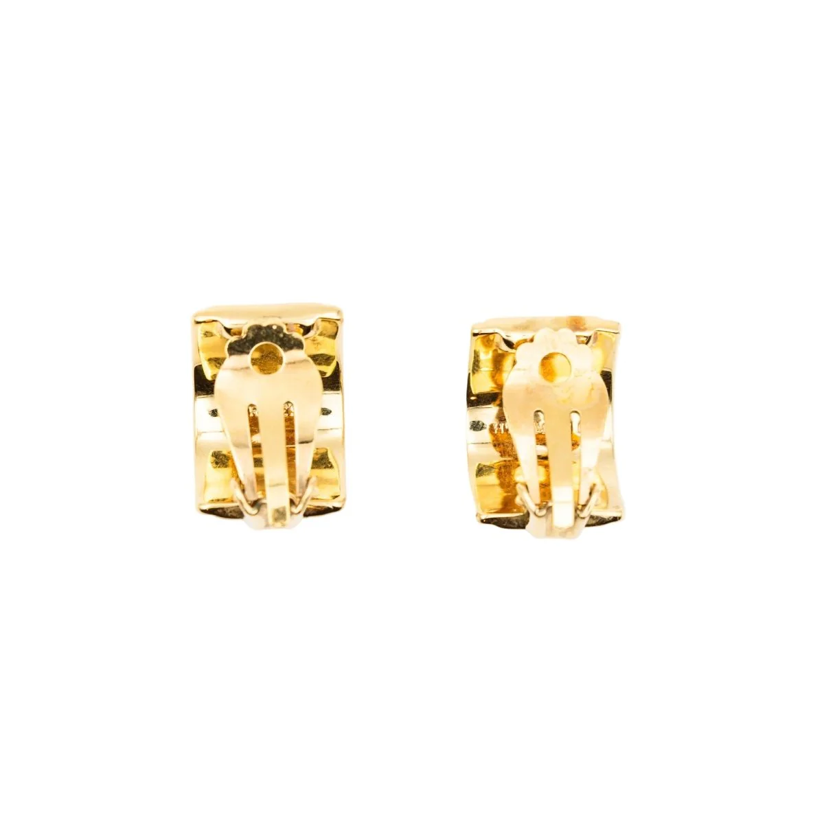 Bracelet Manchette et Boucles d'oreilles Clips HERMÈS en métal doré et émail - Image 10