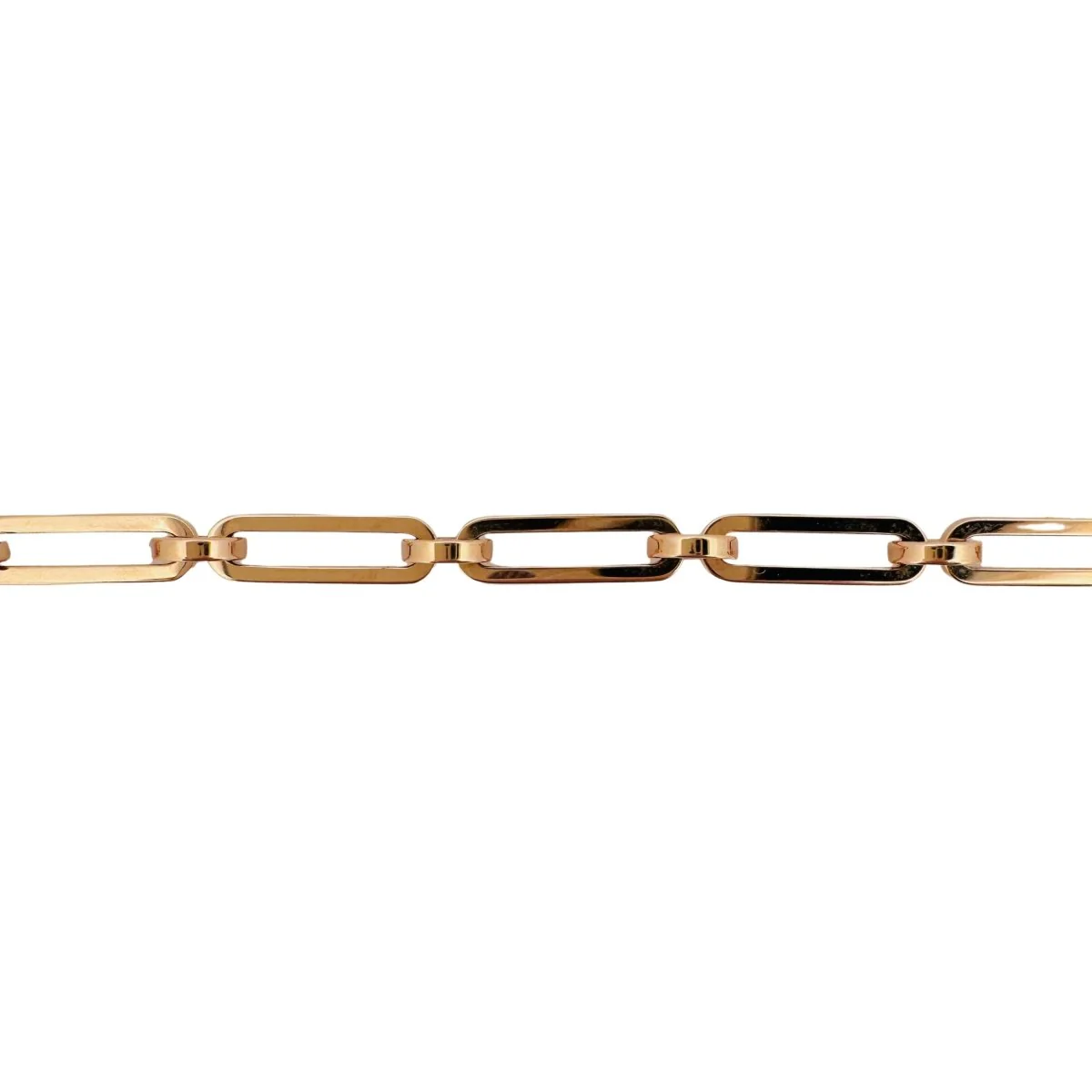 Bracelet Gourmette HERMÈS "Kelly" en or rose et diamants - Image 3