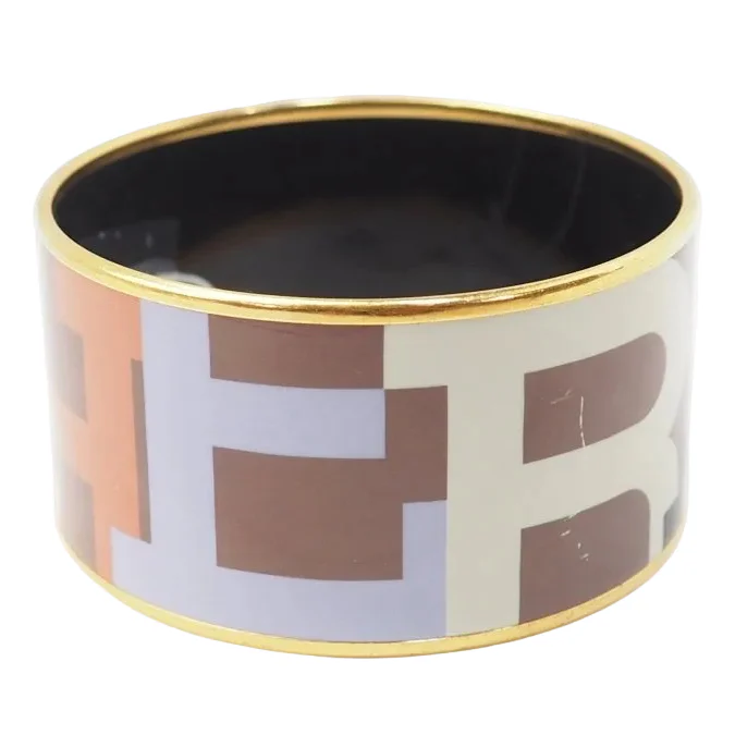 Bracelet Manchette HERMÈS en émail - Image 2