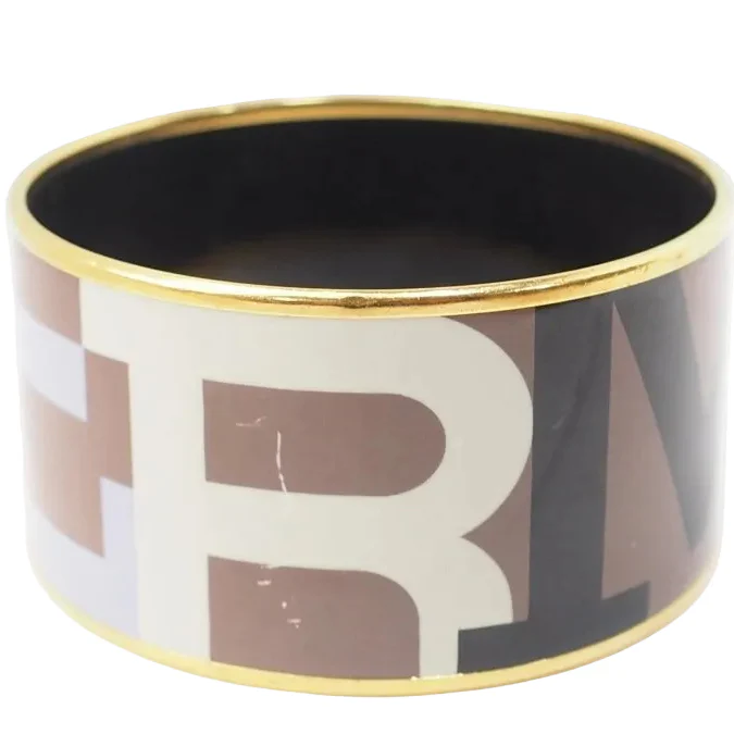Bracelet Manchette HERMÈS en émail - Image 3