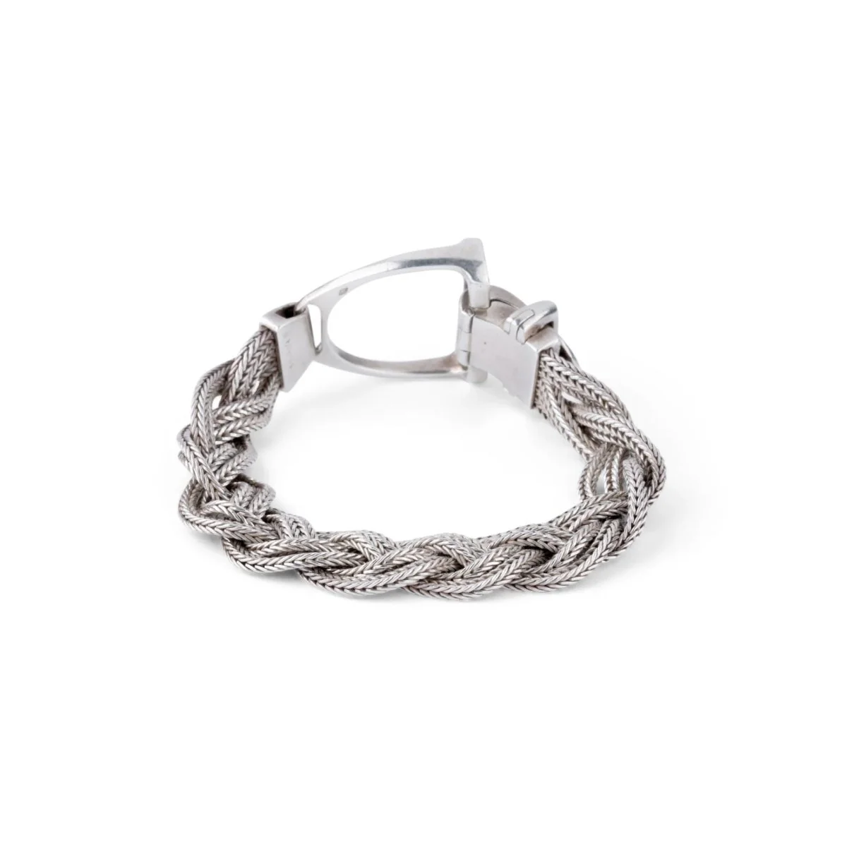 Bracelet Hermès modèle Etrier en argent - Image 5