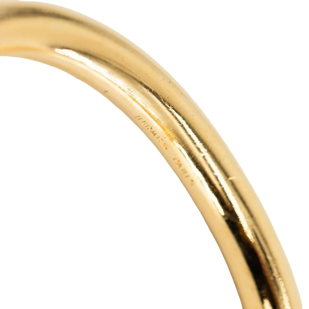 Bracelet Jonc HERMÈS "Nausicaa" en or jaune - Image 3