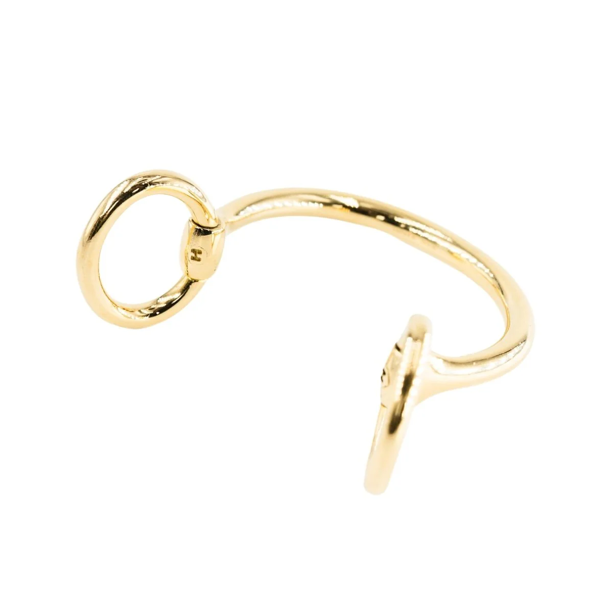 Bracelet Jonc HERMÈS "Nausicaa" en or jaune - Image 7
