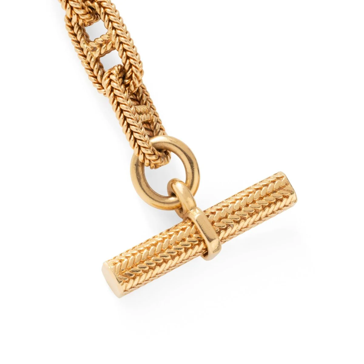 Bracelet HERMÈS par GEORGES LENFANT "Chaîne d’ancre Vendôme" GM en or jaune - Image 6
