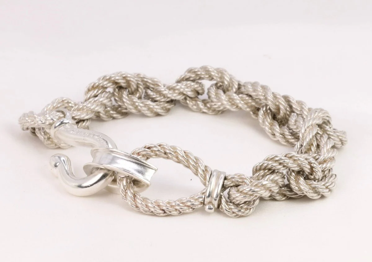 Bracelet Hermès vintage en argent par Gaëtan de Percin