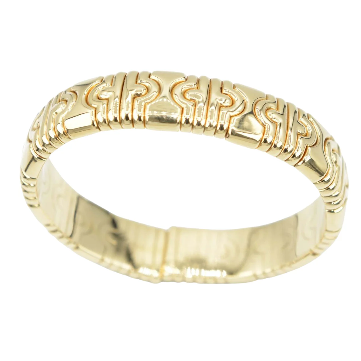 Bracelet jonc or jaune Bvlgari collection Parentesi - Image 4