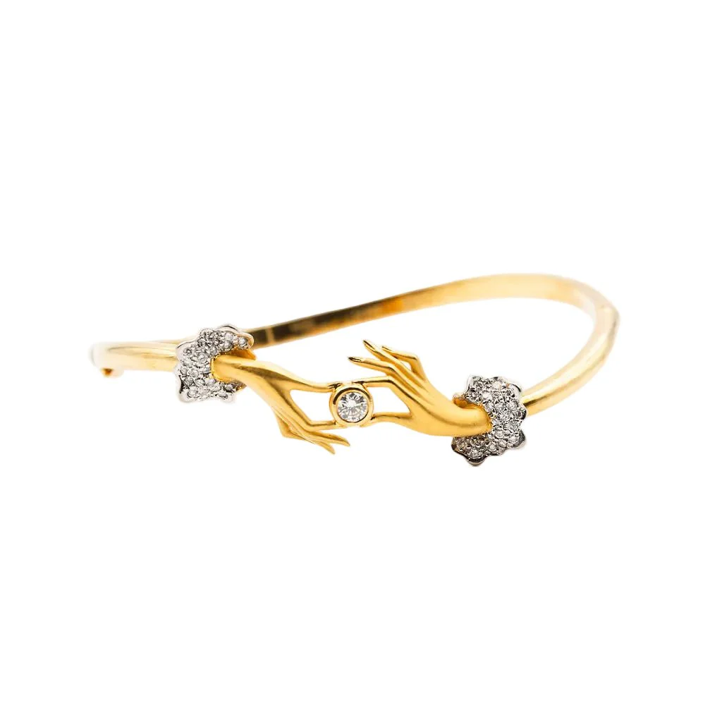 Bracelet Jonc CARRERA Y CARRERA "Bonadea" en or jaune et diamants