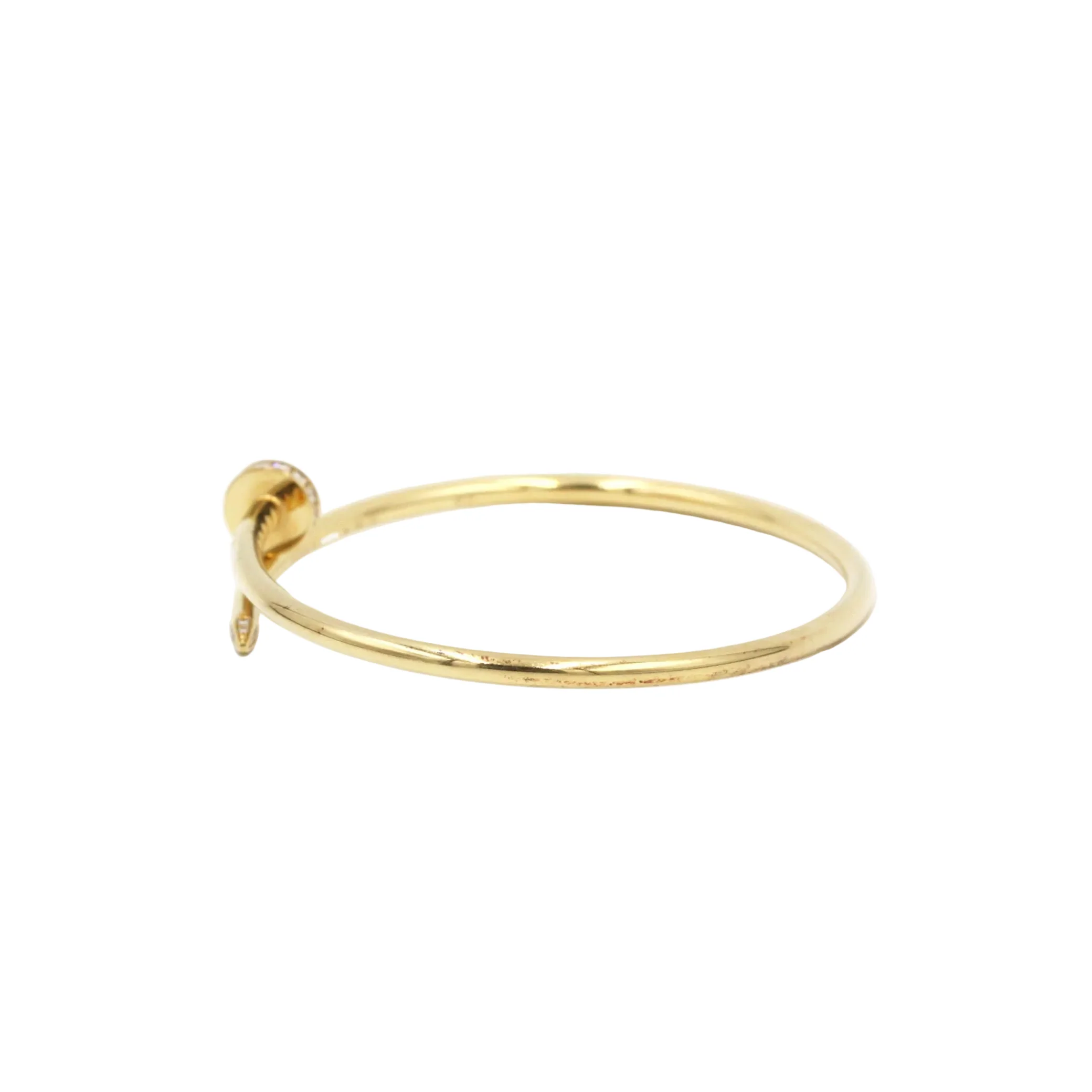 Bracelet Jonc CARTIER "Juste un Clou" en or jaune et diamants - Image 2