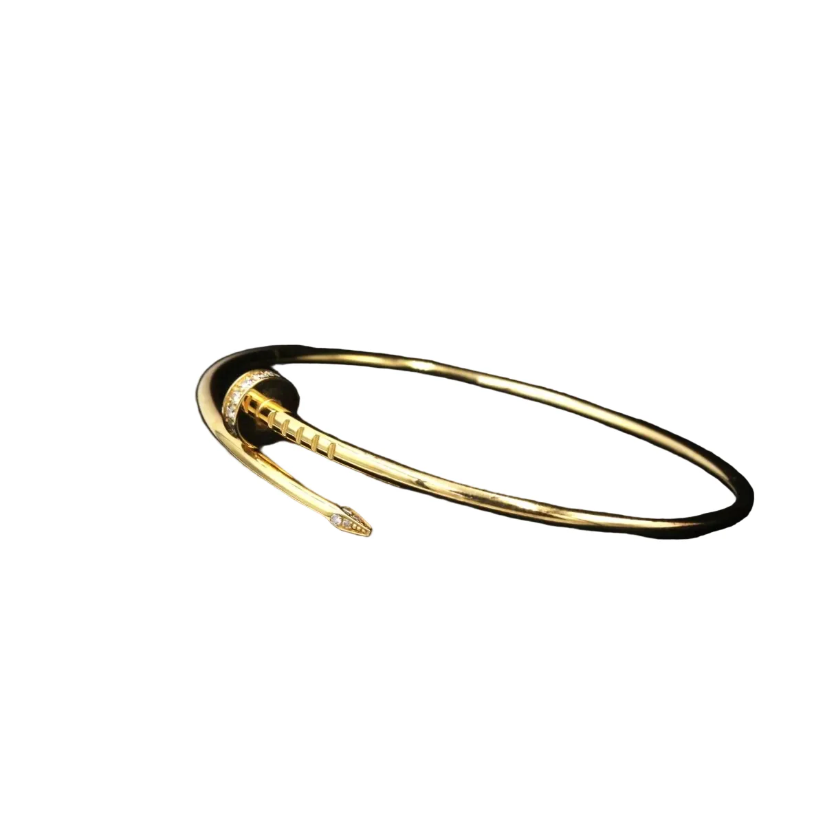 Bracelet Jonc CARTIER "Juste un Clou" en or jaune et diamants - Image 8