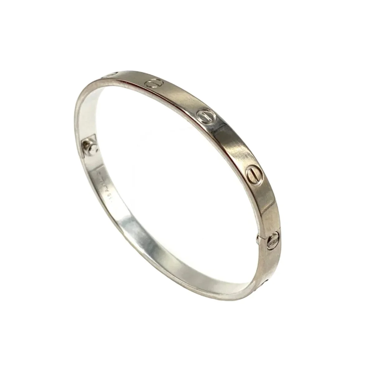 Bracelet Jonc CARTIER "Love Classique" en or blanc - Image 2