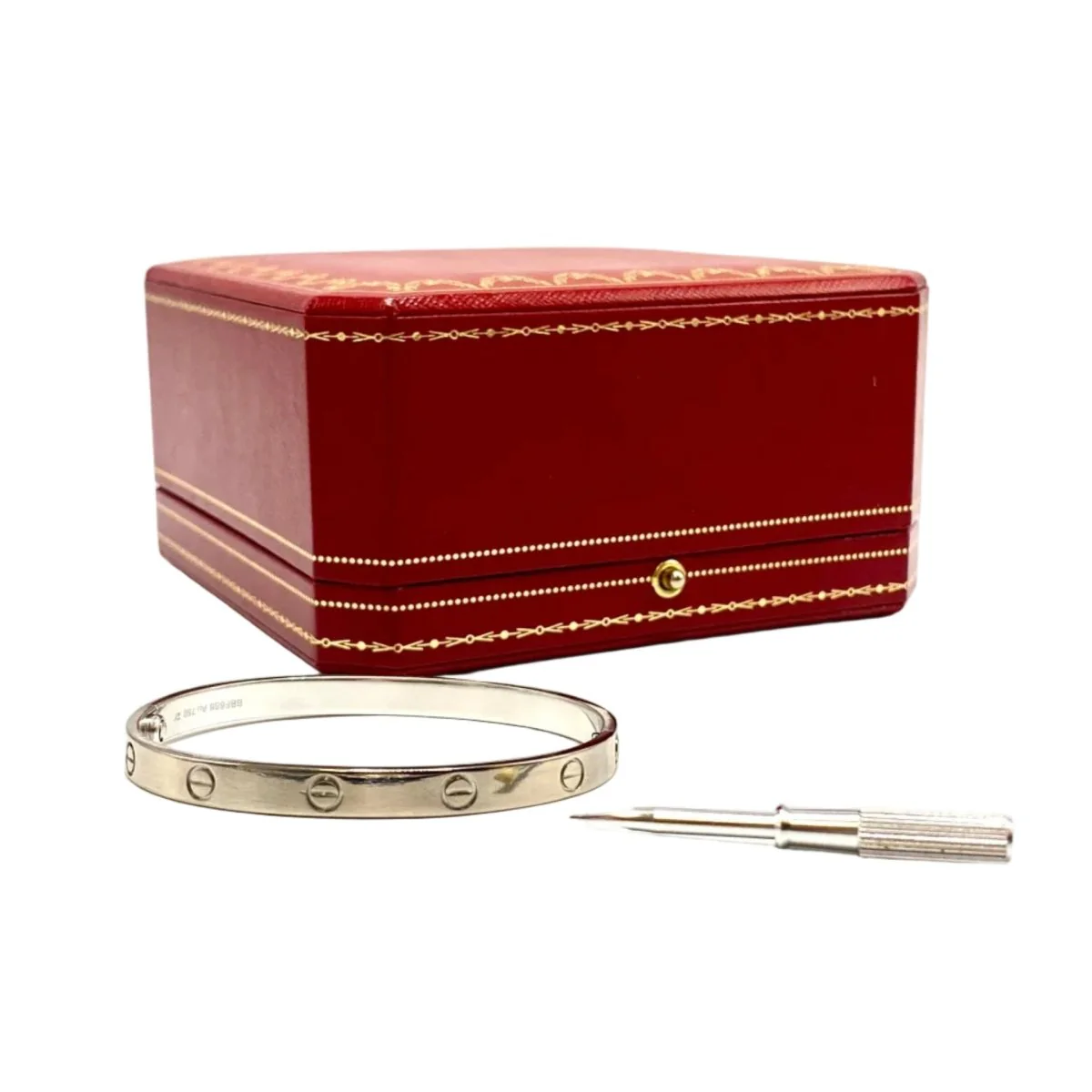 Bracelet Jonc CARTIER "Love Classique" en or blanc - Image 3