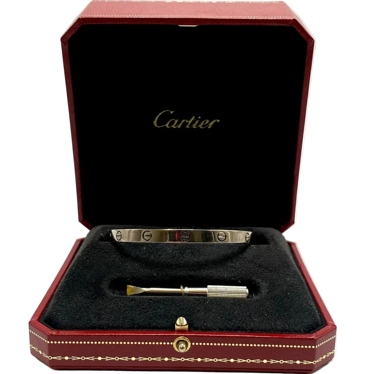 Bracelet Jonc CARTIER "Love Classique" en or blanc - Image 4