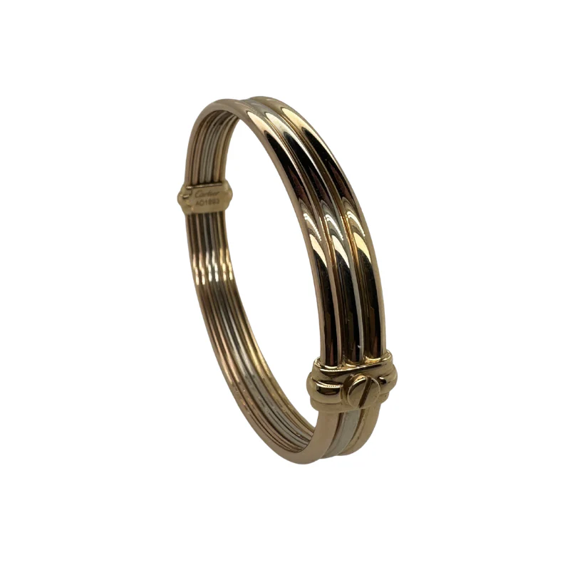 Bracelet Jonc CARTIER "Trinity" en or blanc, or jaune et or rose