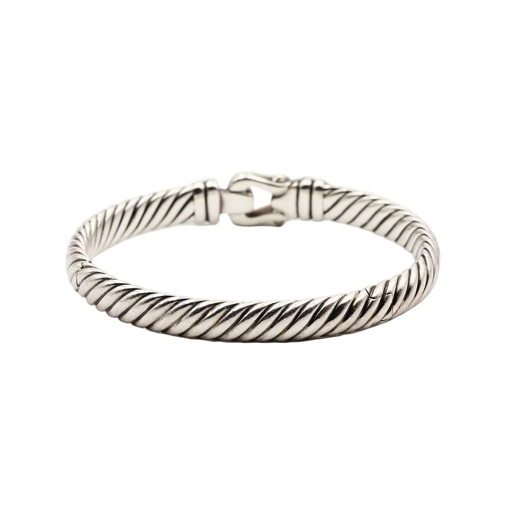 Bracelet Jonc DAVID YURMAN en or jaune et argent - Image 4