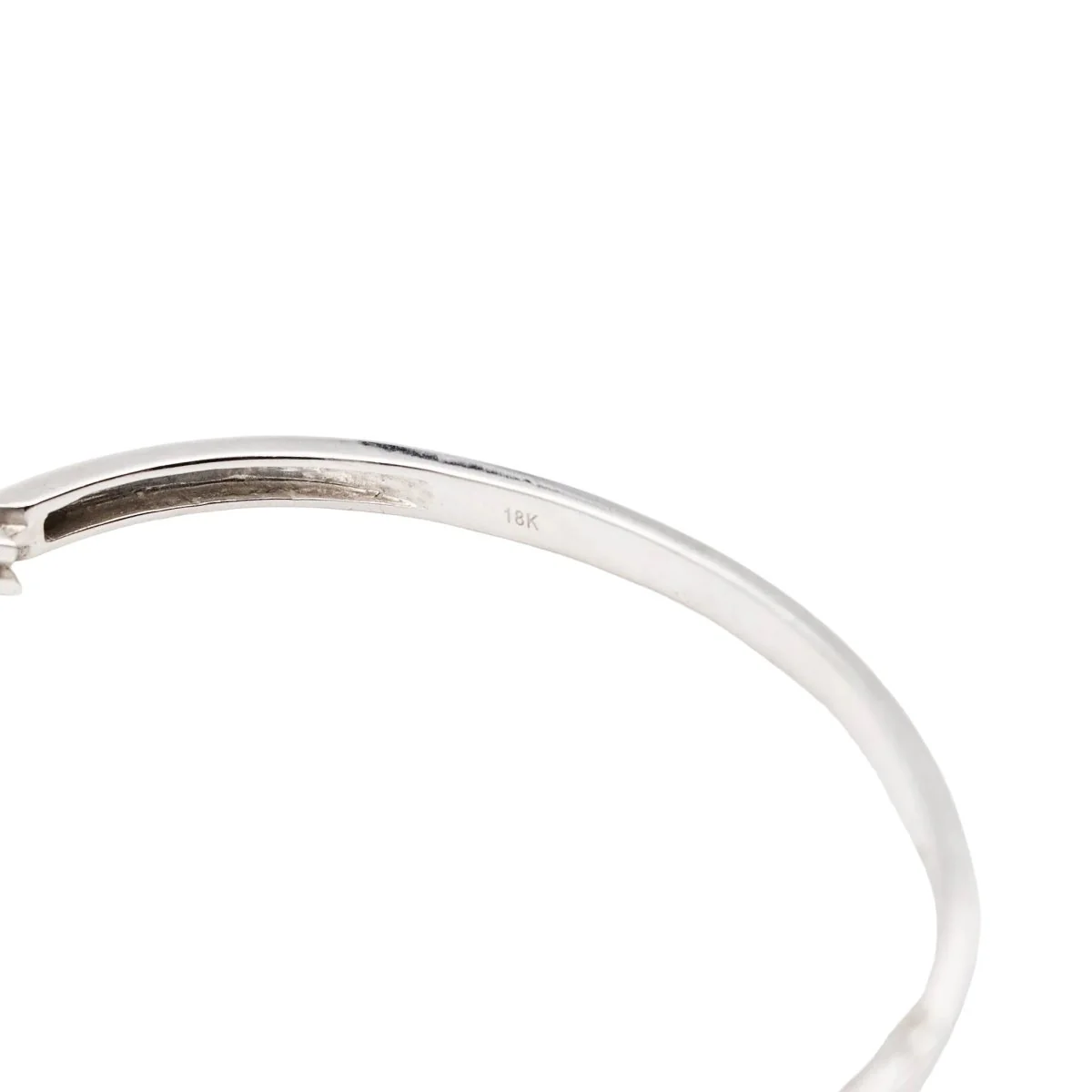 Bracelet Jonc en or blanc et diamants - Image 9