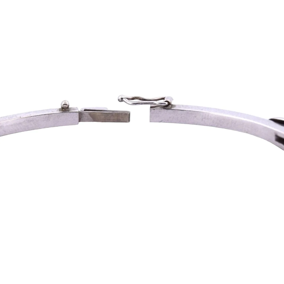 Bracelet Jonc en or blanc et rubis - Image 2