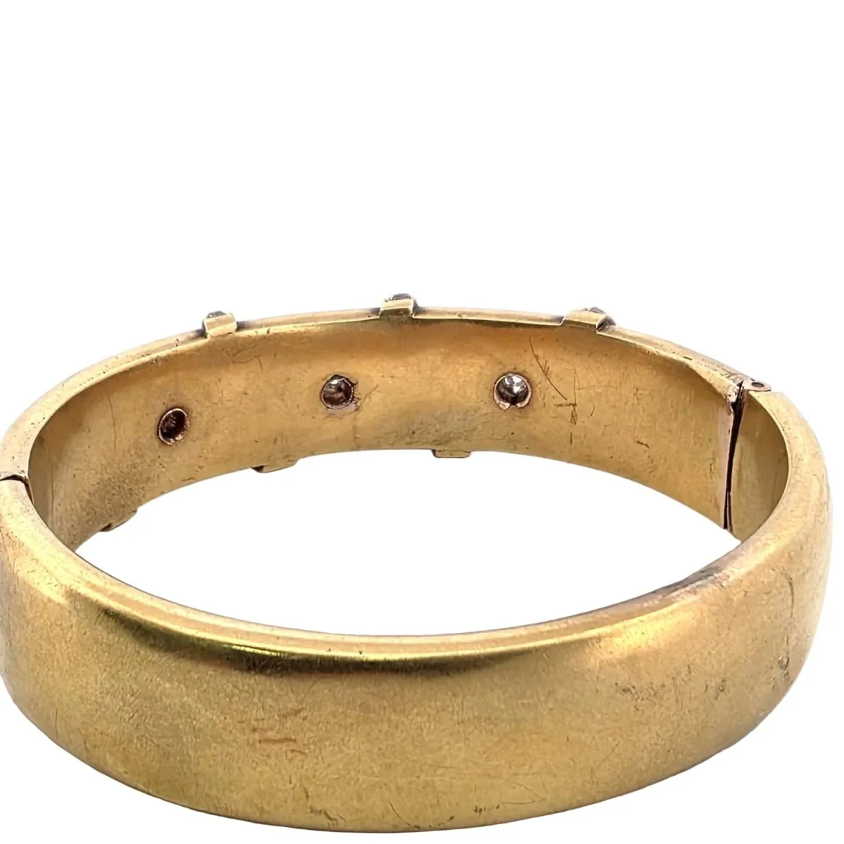 Bracelet Jonc en or jaune et diamants - Image 5