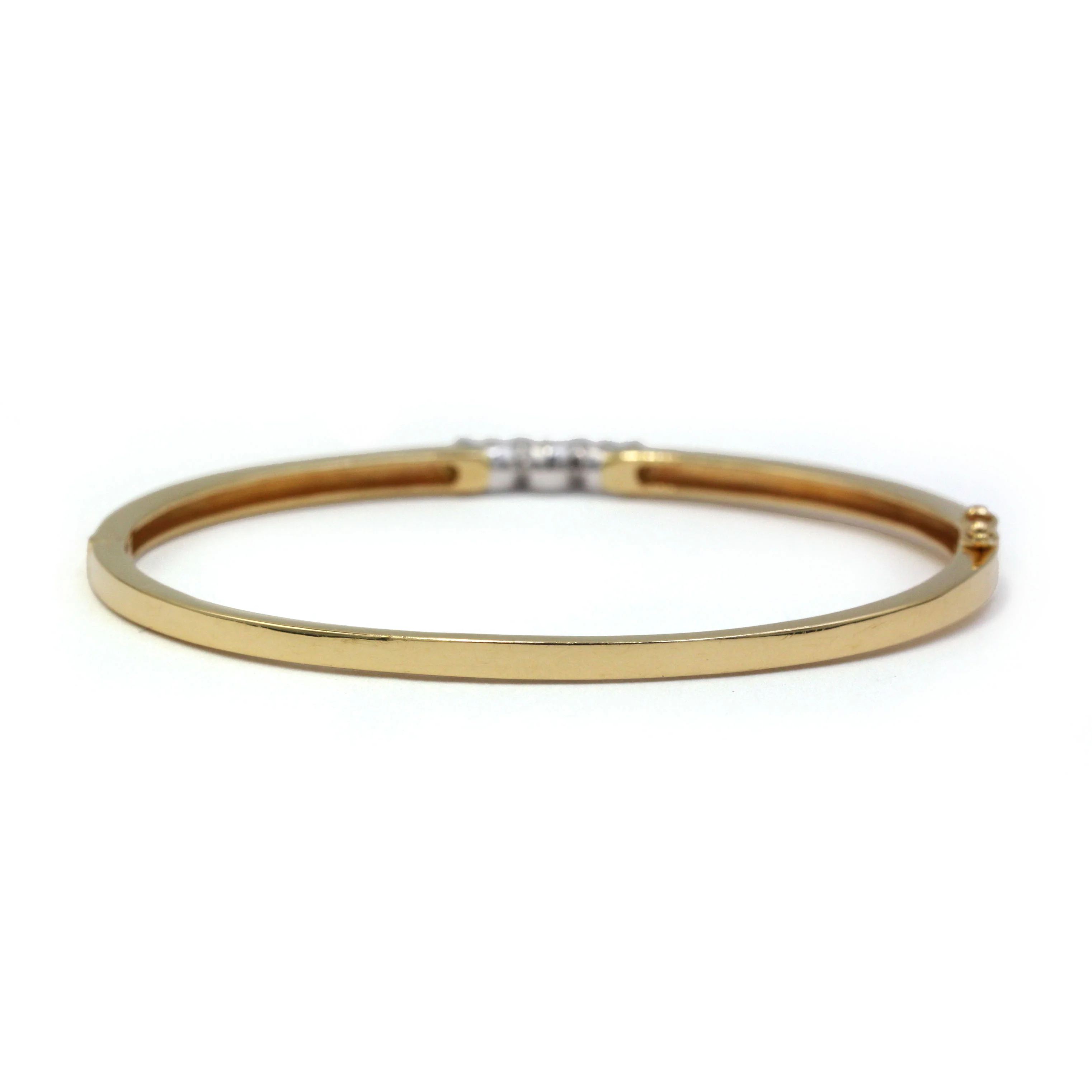 Bracelet Jonc en or jaune et diamants - Image 3
